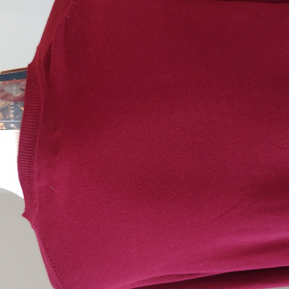 Karen Scott Women's Merlot Red Cardigan Long Sleeves Size XL NWT - Picture 14 of 17